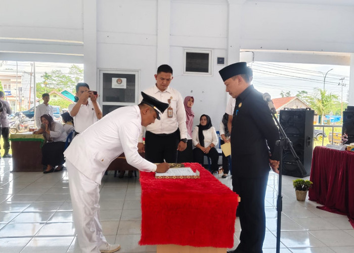 Pergantian Pjs Kades Suka Datang I, Rusyanto SM Resmi Dilantik