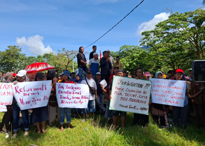 Masyarakat 3 Desa Tolak Alih Fungsi Lahan, Pembangunan KDMP Desa Garut Dihentikan Sementara