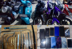 15 Orang Geng Motor Family Doski Ditangkap, Senjata Tajamnya Banyak Banget