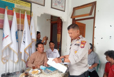 Pastikan Aman dan Tertib, Polsek Lebong Tengah Kawal Pembagian BLT Dana Desa