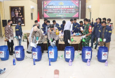Polres Banyuasin Musnahkan 21,9 Kilogram Sabu-Sabu