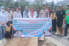 Monev Kecamatan Pastikan Pembangunan Irigasi Desa Danau Liang Sesuai RAB
