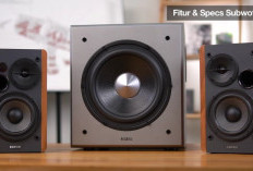 Speaker Edifier R1280DBS + Subwoofer Edifier T5, Suara Jernih dan Bass Menggelegar!