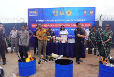 Bea Cukai Merauke Musnahkan BMNN Hasil Penindakan, Ada Rokok hingga Kulit Buaya