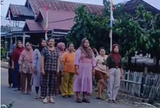 Peringati HUT RI, Warga Tanjung Bungai II Kompak Latihan Baris Berbaris