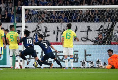 Jepang Vs Brasil: Comeback! Samurai Biru Tebas Tim Samba 3-2