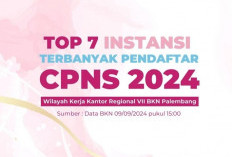 Ditutup Hari ini, Cek 7 Instansi Terbanyak Pendaftar CPNS 2024 Wilayah Regional VII BKN Palembang