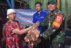 Genjot Ketahanan Pangan, Pemdes Tanjung Bungai II Bagikan Bantuan Ayam