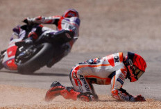 Rider Paling Sering Jatuh di MotoGP 2023 adalah... Marc Marquez
