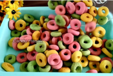 Resep Kue Kering Lebaran 2026 dari Tepung Kanji: Donat Mini Renyah Warna-Warni Tahan Lama