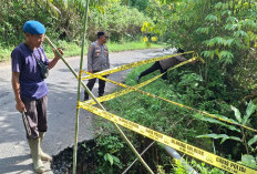 Makin Membahayakan, Jalan Amblas dan Tanjakan Patah Dipasang Police Line