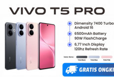 Vivo T5 Pro: HP Harga 4 Jutaan dengan Baterai 6.500 mAh 