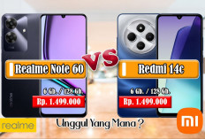  Pilih Redmi 14C atau Realme Note 60 ? Harga 1 Jutaan