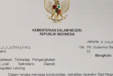 Kemendagri Minta Pemprov Batalkan SK Pj. Sekda Lebong