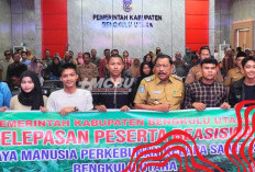 Bupati Bengkulu Utara Mian Lepas 61 Penerima Beasiswa SDM PKS 