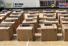 Bea Cukai Kendari Serahkan 2 Tersangka dan Barang Bukti Kasus Rokok Ilegal ke Kejaksaan