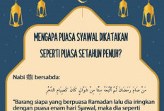 Kenapa Pahala Puasa Syawal Sama dengan Puasa Selama Satu Tahun?