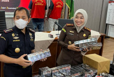 Bea Cukai Merak Limpahkan Tersangka dan Barang Bukti Rokok Ilegal ke Kejari Cilegon