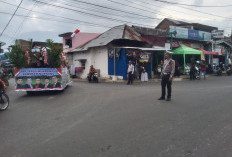 Satlantas Polres Lebong Amankan Pawai Pembangunan