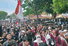 Ribuan Massa Unjuk Rasa di Gedung DPRD Bengkulu, Ini 8 Tuntutannya