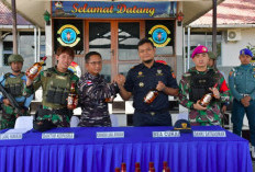 Tim Gabungan TNI AL Gagalkan Penyelundupan Ratusan Botol Miras Noncukai di Perbatasan RI-Malaysia