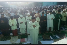 Ribuan Jamaah Muhammadiyah Ikuti Sholat Idul Fitri di Muara Aman Lebong