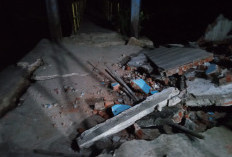 Jembatan Gantung Pelabuhan Talang Leak Terancam Terjun ke Sungai Ketahun
