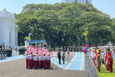 Prabowo Sambut Presiden Senat Kamboja di Istana, Ini yang Dibahas