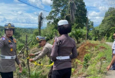 Satlantas Cek Kondisi Jalan Lintas Tengah Bengkulu-Arga Makmur