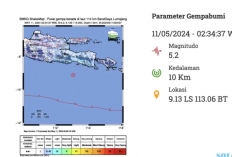  Gempa Bumi Magnitudo 5,2 Guncang Lumajang, Jawa Timur