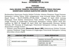 Perebutkan Kursi Sekda Lebong, 4 Nama Siap Diuji di Pemprov Bengkulu