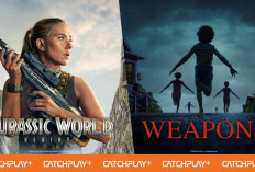 Film Jurassic World Rebirth Hingga Weapons Tayang di Catchplay+ Bulan Ini
