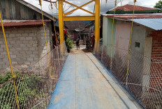 Akhirnya Jembatan Gantung di Desa Tanjung Bungai II Direhab