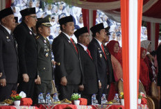 Ratusan Peserta Meriahkan Pawai Karnaval HUT RI ke-80 di Kecamatan Padang Jaya