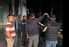 Ruko Kopli di Terminal Muara Aman, Terbakar