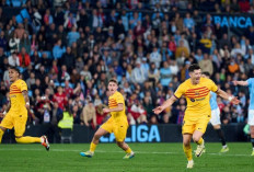 Gol Lewandowski Bawa Barcelona Menang Dramatis 2-1 atas Celta Vigo