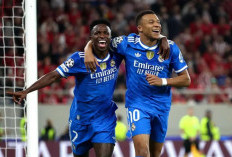 Liga Champions: Real Madrid Menang Atas Olympiakos, Mbappe Cetak 4 Gol