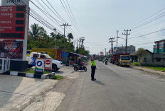 Satlantas Polres Lebong Rutin Lakukan Pengaturan Lalu Lintas di Jalan Rawan Macet