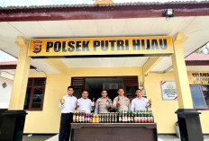 Ops Pekat Jelang Nataru 2024, 100 Botol Miras Diamankan Polsek